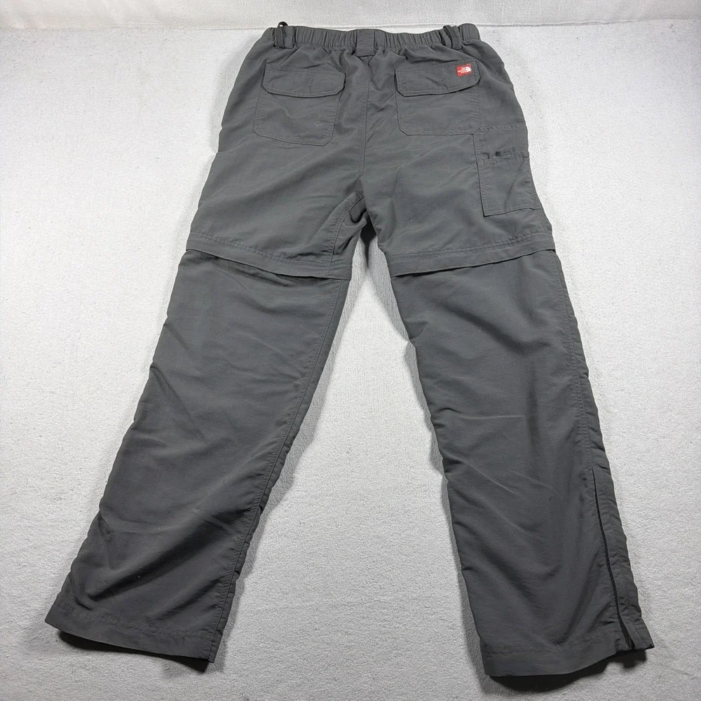 The North Face Pants Mens 32x29 Gray Convertible Cargo Nylon Hiking Travel